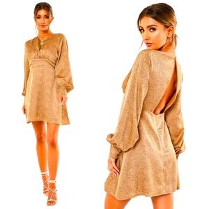 Misguided dress open back size xs never worn